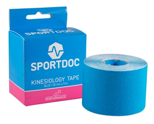 Kinesio tape - SportDoc Kinesiology tape - Kinesiotape i blå